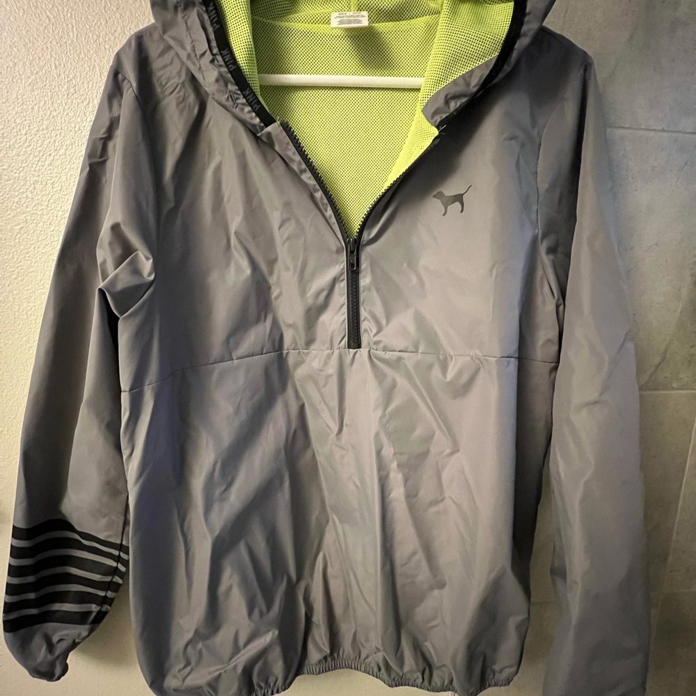 Victoria Secret Pink Limited Edition Neon Grey windbreaker